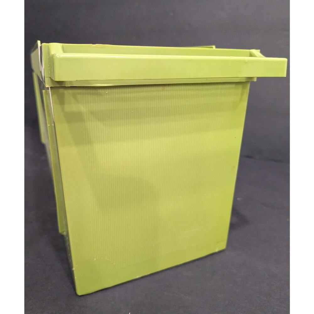 Storage Cabinet Kitchen Bathroom Retro 1960s 1970s Green Plastic Wall Hanging - Picture 11 of 15